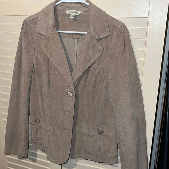 St Johns Bay Womens L Corduroy Fall Jacket Tan Light Brown - Picture 1 of 7